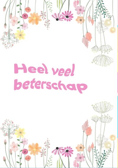 Heel veel beterschap Kaart