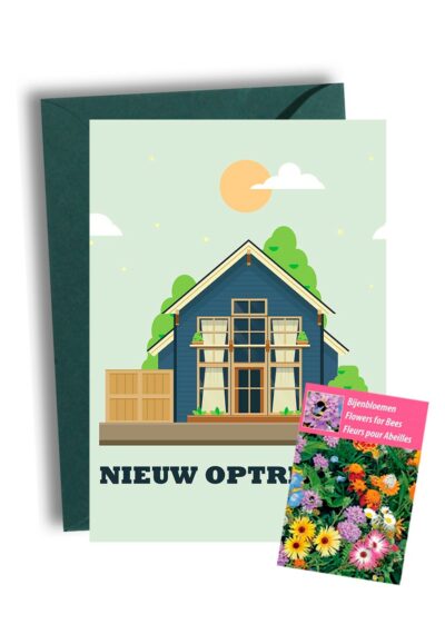 Nieuw Optrekje Kaart met Bijenbloemen