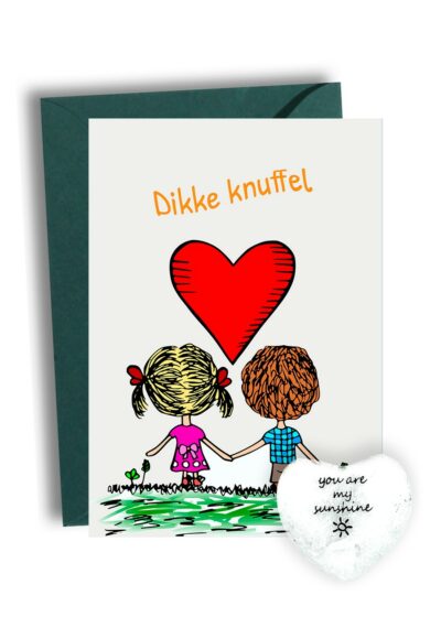 Bedankt Kaart Met Hartje Dikke Knuffel