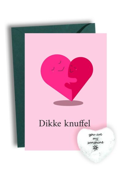 Bedankt Kaart Met Hartje Dikke Knuffel