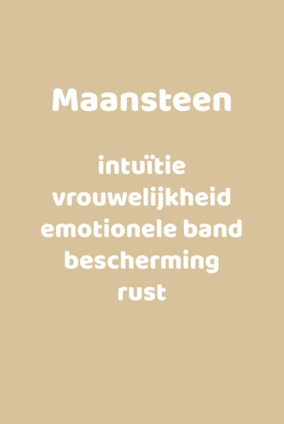 betekeniskaartje maansteen