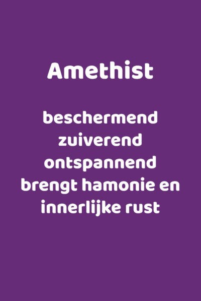 Betekeniskaartje Amethist