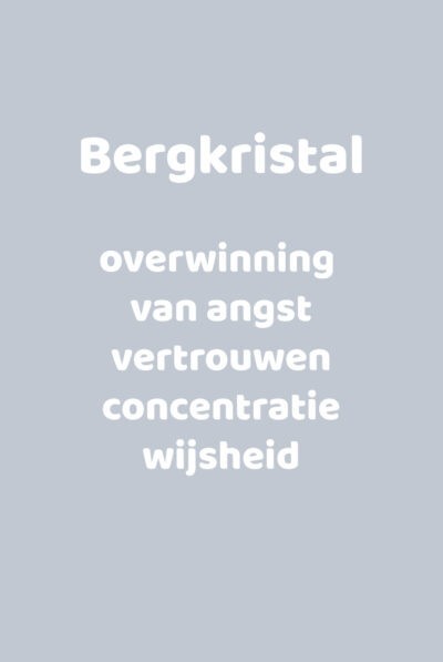 Betekeniskaartje Bergkristal