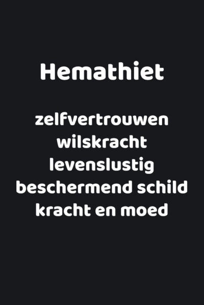 Betekeniskaartje Hemathiet