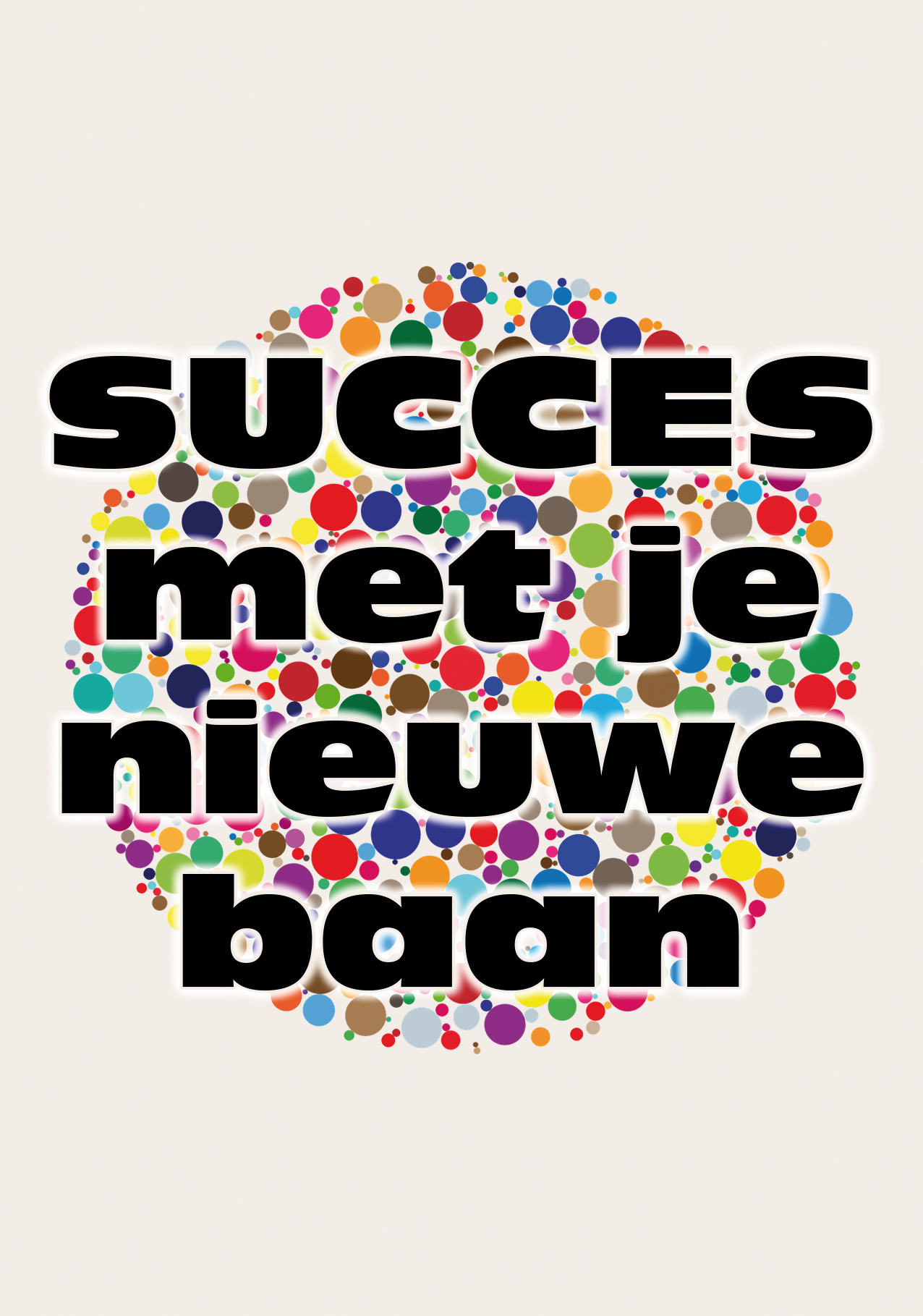 Succes met je nieuwe baan kaart