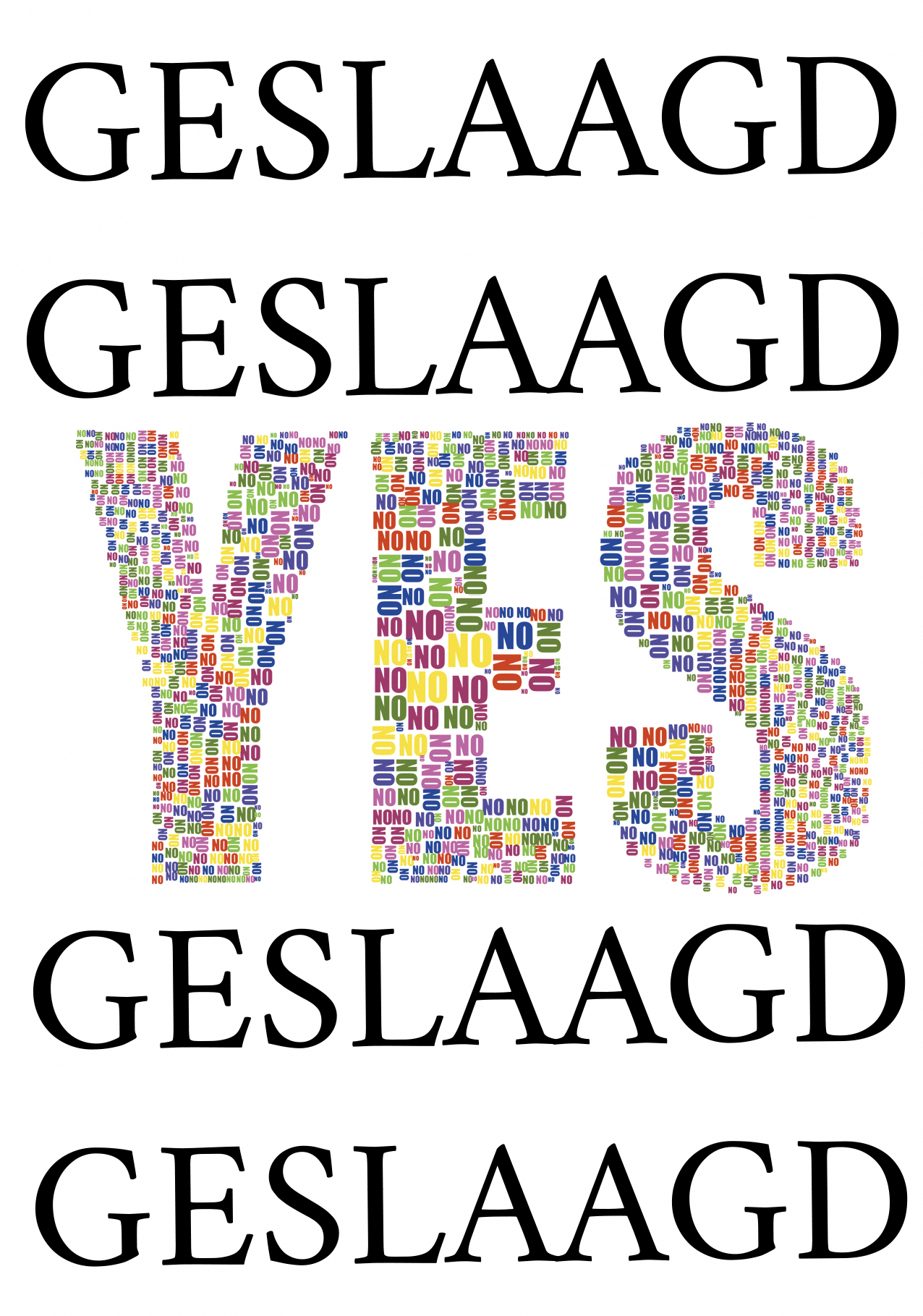 Geslaagd kaart