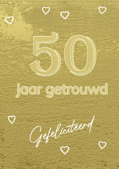 50 jaar getrouwd kaart